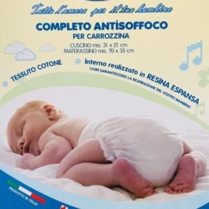 MATERASSO E CUSCINO CARROZZINA