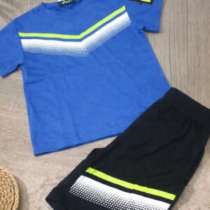 Completo bambino sportivo in cotone – t-shirt e pantaloncino