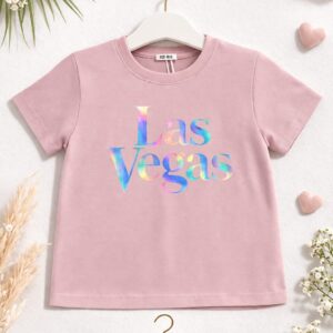 T-shirt Bambina &ldquo;Las Vegas&rdquo; &ndash; 3 Colori Disponibili