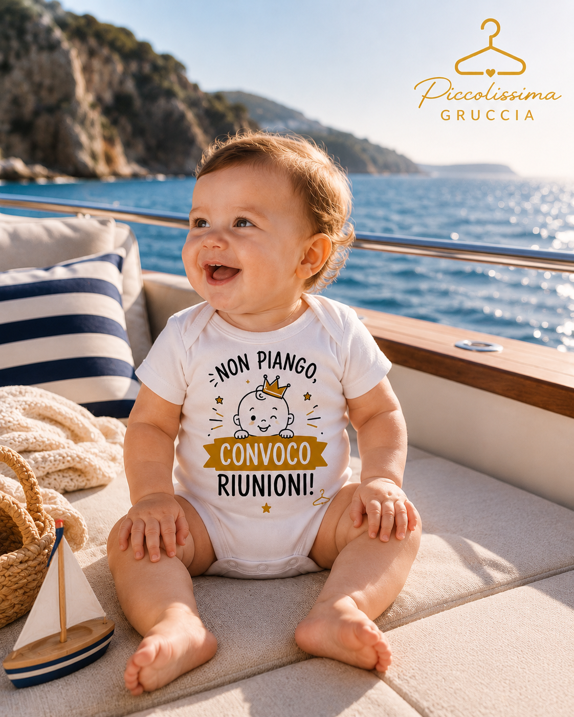 Body Neonato Personalizzato 100% Cotone | Esclusiva Piccolissima Gruccia - immagine 5
